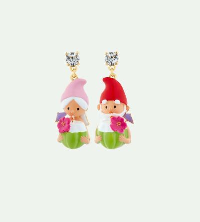 Toadstool family couple and cocktail post earrings